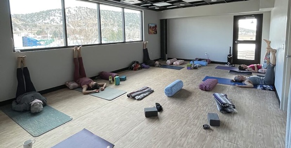 Warming up to hot(ish) yoga