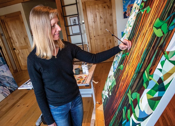 Shaking her Monet-maker